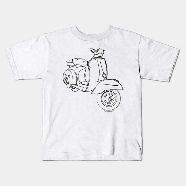Scooter Kids T-Shirt by tuditees